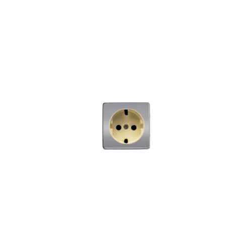  Обрамление розетки 2к+з,цвет bright chrome, беж FEDE FD04335CB-A