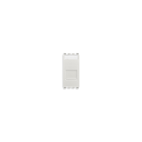  Розетка rj45 с крышкой cat6 utp 110, серебро матовое Vimar Eikon 20337.6.N