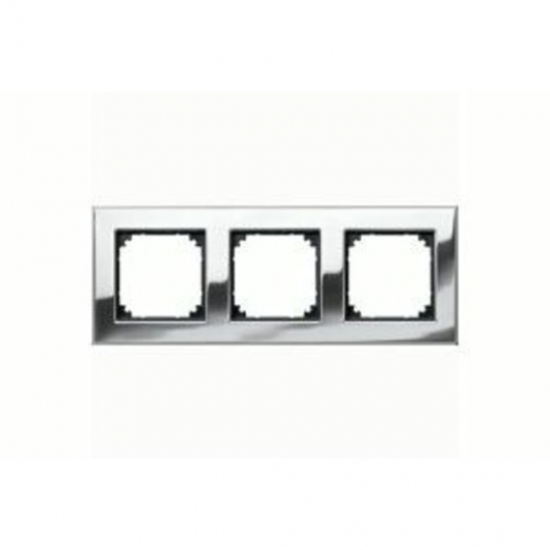  Рамка M-Elegance Хром 3-постовая Merten MTN403339