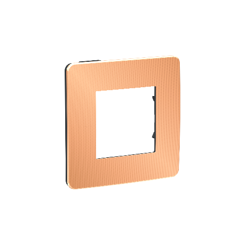  Рамка Unica Studio Metal Медь / Антрацит 1-постовая Schneider Electric NU280258