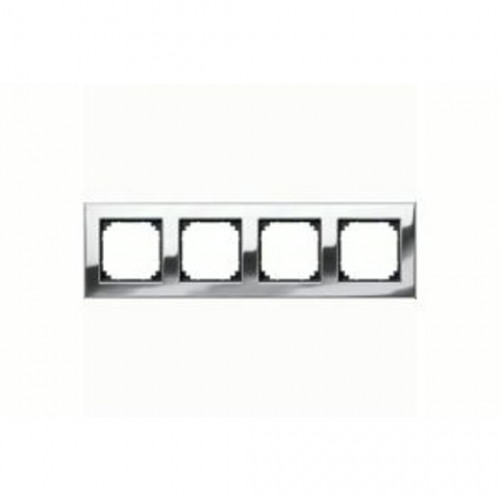  Рамка M-Elegance Хром 4-постовая Merten MTN403439