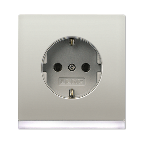  SCHUKO-розетка с подсветкой LED Jung LS серия ES2520-OLEDW