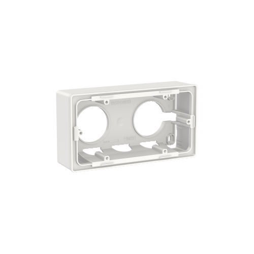  UNICA NEW КОРОБКА для открытой установки, 2-постовая, БЕЛЫЙ Schneider Electric NU800418