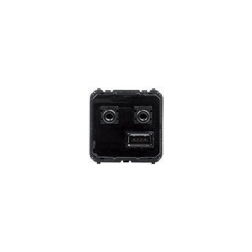  , Механизм (блок) медиа-комбайна с USB входом, 3.5мм minijack аудио-входом и выходом, ЦАП и модулем Bluetooth, ABB 9368.3