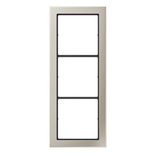  Рамка FD Design Сталь Edelstahl 3-постовая Jung FDES2983