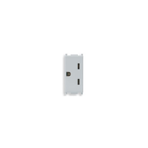  Розетка 2p+t 15a usa, серебро Vimar Plana 14247.SL
