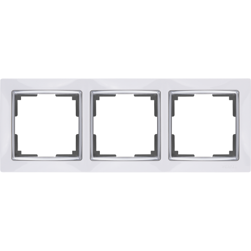  Рамка на 3 поста (белый) Snabb Werkel a028882 WL03-Frame-03-white