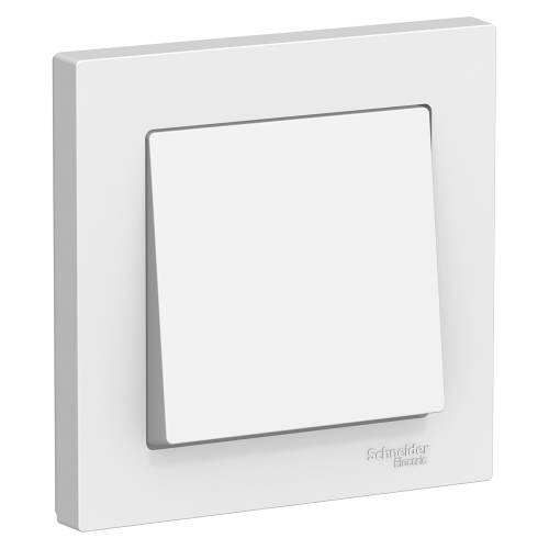  Atlasdesign 1-клавишный Выключатель, сх.1, 10АХ, в сборе, Белый Schneider Electric ATN000112
