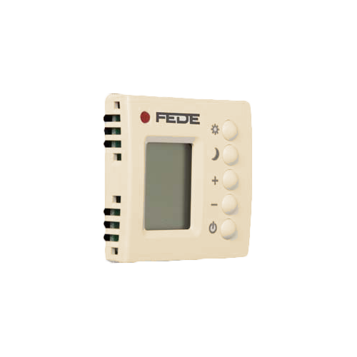  Терморегулятор цифровой с LCD монитором, цвет Бежевый FEDE FD18004-A