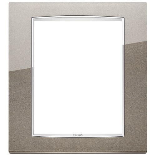  Рамка Eikon Chrome Classica Титан металлик 8 модулей Vimar 20668.C08
