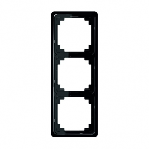  Рамка CD Plus Черный 3-постовая Jung CDP583SW