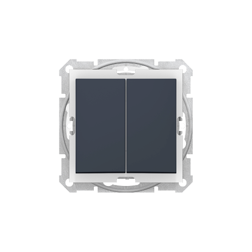  Выключатель 2-х клав IP44 графит Schneider Electric SDN0300470