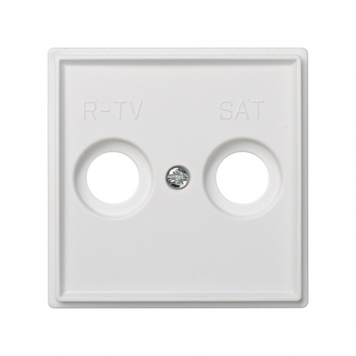  Накладка на розетку телевизионную R-TV+SAT, (механизм Simon 27), IP44, IK07, Scudo, белый 2705097-030