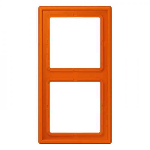  Рамка Les Couleurs Le Corbusier Orange vif 2-постовая Jung LC9824320S