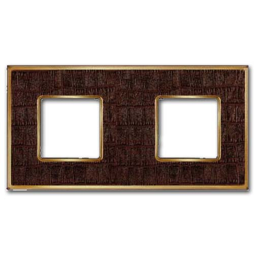  Рамка Vintage Tapestry Alicoco brown / bright gold 2-постовая Fede FD01322AOB