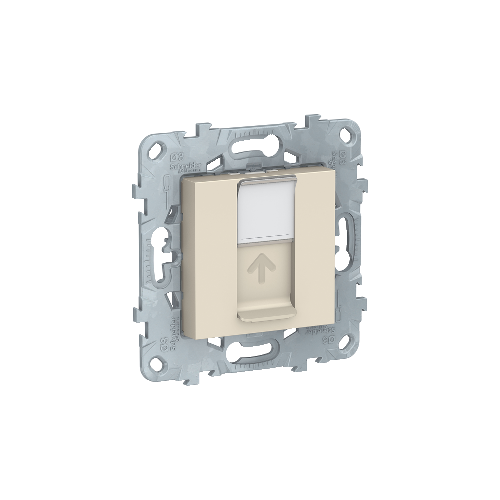  Розетка компьютерная, RJ45, одиночная, кат. 6 UTP, Антрацит Schneider Electric NU541554