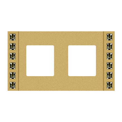  Рамка Crystal De Luxe Real Gold 2-постовая Fede FD01262OR