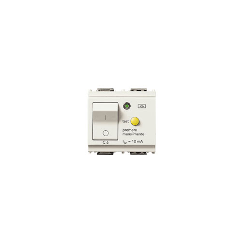  Выключатель термомагнитный /дифферн 1p+n c6 10ma белый Vimar Idea 16511.06.B