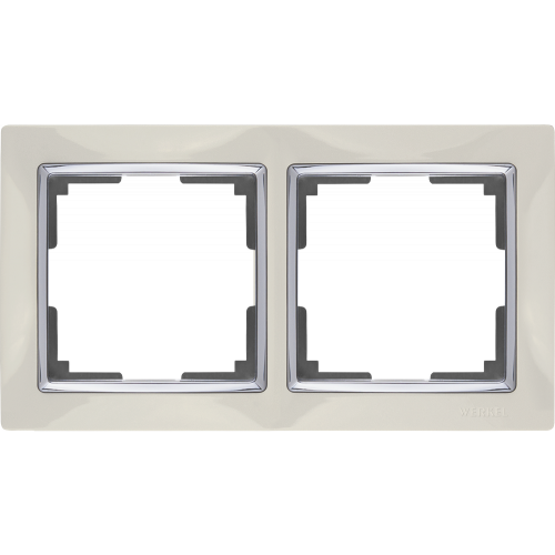  Рамка на 2 поста (слоновая кость) Snabb Werkel a028901 WL03-Frame-02-ivory