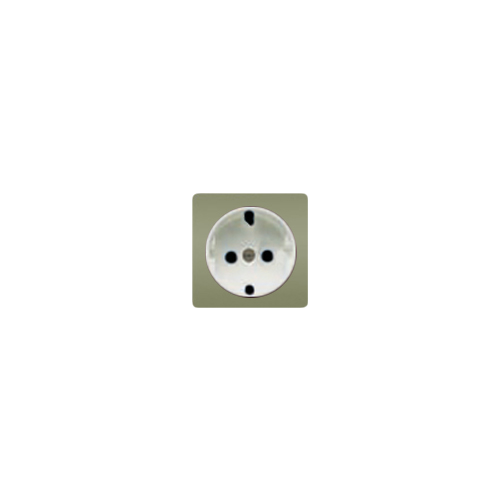  Обрамление розетки 2к+з,цвет green olive, бел. FEDE FD04335GO