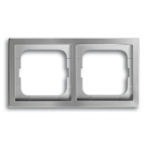  Рамка Pure Steel Сталь 2-постовая ABB 1722-866K-500