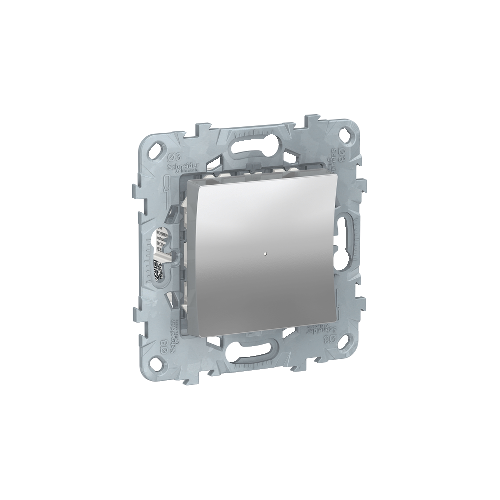  Релейный выключатель Wiser нажимной, 10А, Алюминий Schneider Electric NU553730
