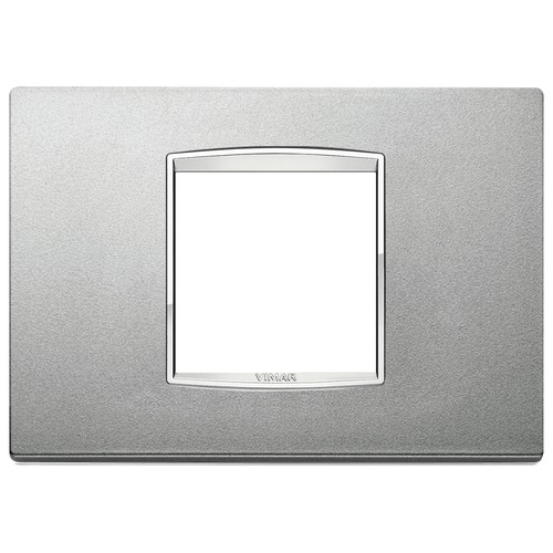  Рамка Eikon Chrome Classica Серебро матовое 2 модуля Vimar 20652.C13