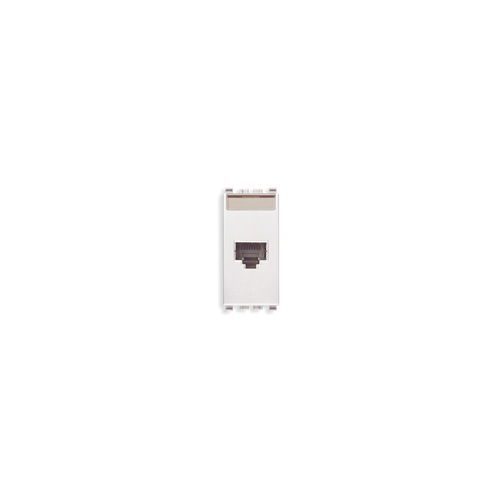  Розетка rj45 netsafe cat5e ftp 110 , белая Vimar Eikon 20339.5.B