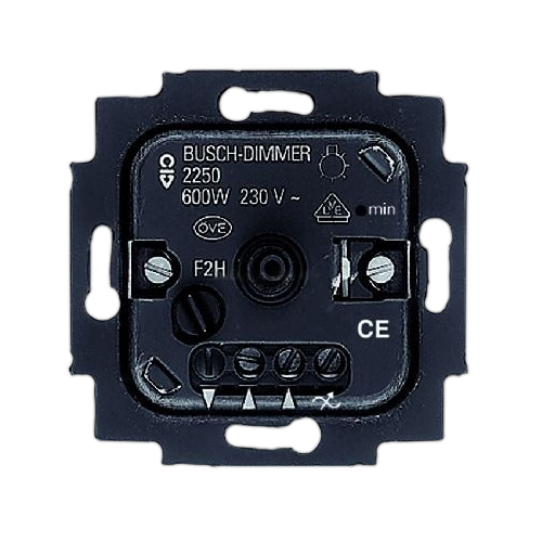  (2250 U-507), Механизм светорегулятора для ламп накаливания, 60-600 Вт/ВА, ABB 6515-0-0840
