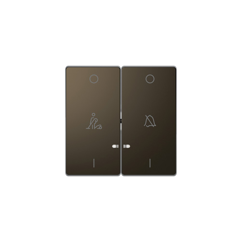  D-life клавиша 2-ная, линзой led, символ: звонок/горничная, мокко Merten MTN3429-6052