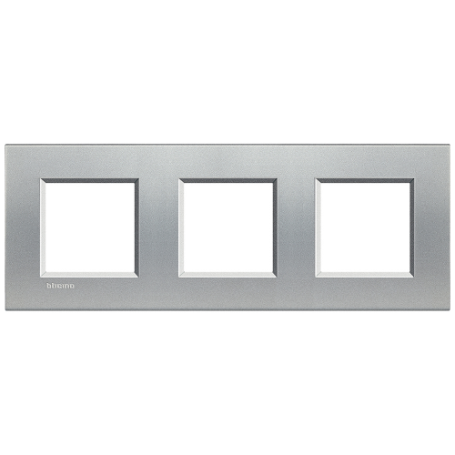  Рамка LivingLight Квадрат Алюминий 2+2+2 модуля Bticino LNA4802M3TE