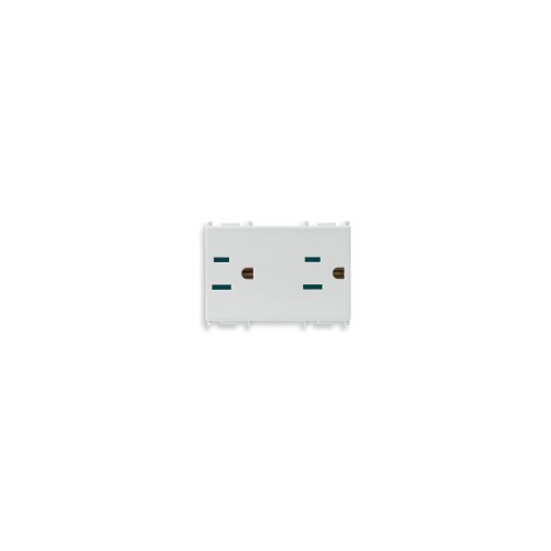  2розетки sicury 2p+t 15a usa+saso Vimar Plana 14243