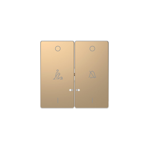  D-life клавиша 2-ная, линзой led, символ: звонок/горничная, шампань Merten MTN3429-6051