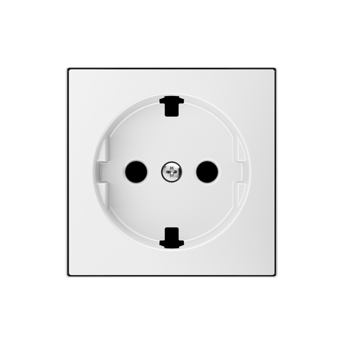  BL Накладка для розеток 2Р+Е с плоской поверхностью белый , ABB 8588.9