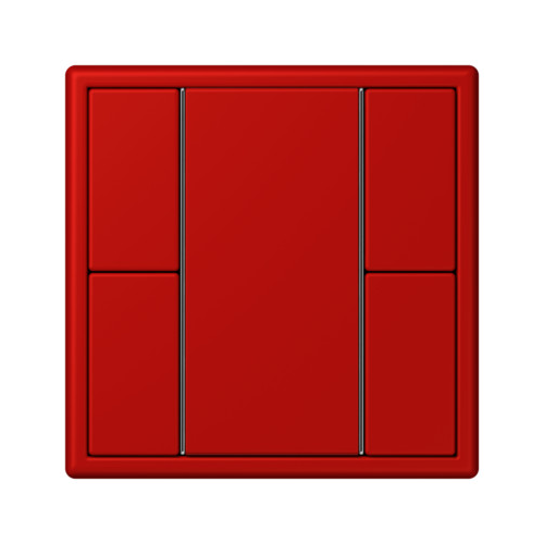  Les Couleurs® Le Corbusier KNX кнопочный модуль F 50 с двумя парами кнопок rouge vermillon 31 Jung LC502TSA32090