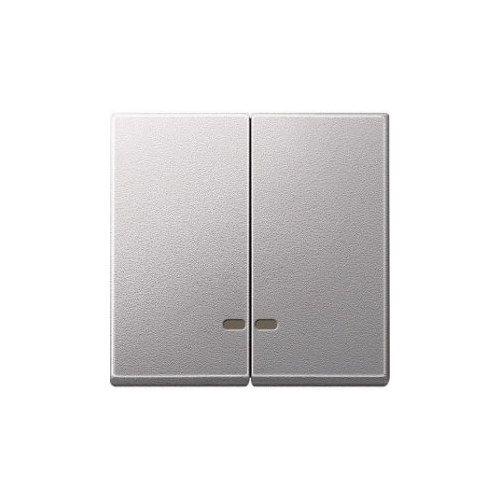  Две клавиши с окош.для свет.инд.алюминий Merten MTN3420-0460