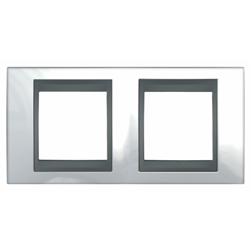  Рамка Unica Top Нордик / Графит 2-постовая Schneider Electric MGU66.004.292