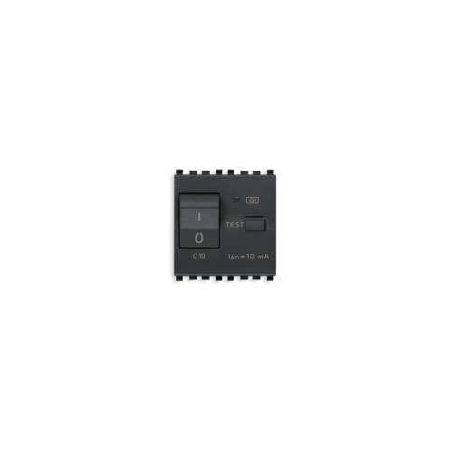  Выключатель термомагнитный /дифферн 1p+n c10 10ma Vimar Eikon 20411.10