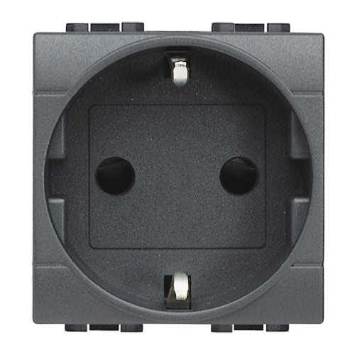  LivingLight Розетка силовая 2К+З с автоматическими клеммами Bticino L4141AN