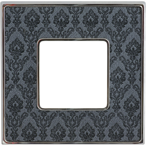  Рамка Belle Epoque Tapestry Хром 1-постовая Fede FD01441DNCB