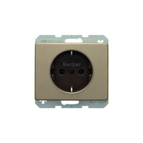  Штепсельная розетка SCHUKO цвет: светло-бронзовый, металл Arsys Berker 41140001