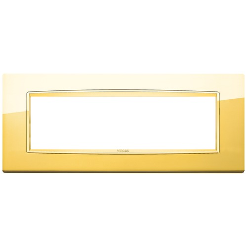  Рамка Eikon Chrome Classica Золото глянцевое 7 модулей Vimar 20657.G24