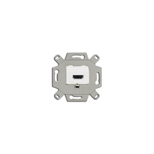  (0261/32-500), Механизм HDMI-розетки/разъёма, HDMI-type A, Full HD, 20 полюсов, цвет альпийский белый, ABB 0230-0-0431