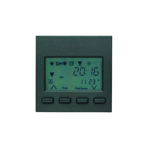  Tаймер RolloTec "Комфорт" с дисплеем цвет: антрацит, матовый B.1/B.3/B.7 Glas Berker 17741606