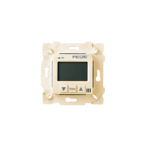  Терморегулятор Цифровой. 16A, с LCD монитором. Кабель в комплекте, цвет Бежевый FEDE FD18000-A