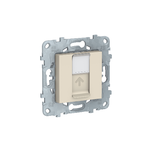  Розетка компьютерная, RJ45, одиночная, кат. 5е UTP, Бежевый Schneider Electric NU541144