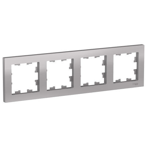  Рамка AtlasDesign Алюминий 4-постовая Schneider Electric ATN000304