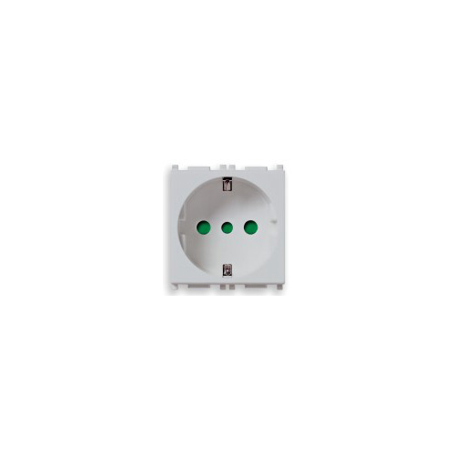  Розетка 2p+t 16a p30, серебро Vimar Plana 14209.SL
