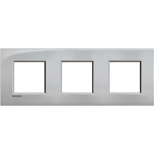  Рамка LivingLight Air Алюминий 2+2+2 модуля Bticino LNE4802M3TE