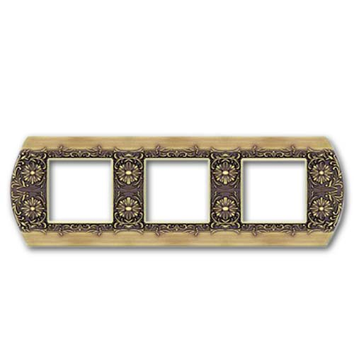  Рамка Sanremo bright patina 3-постовая гор/верт. Fede FD01423PB